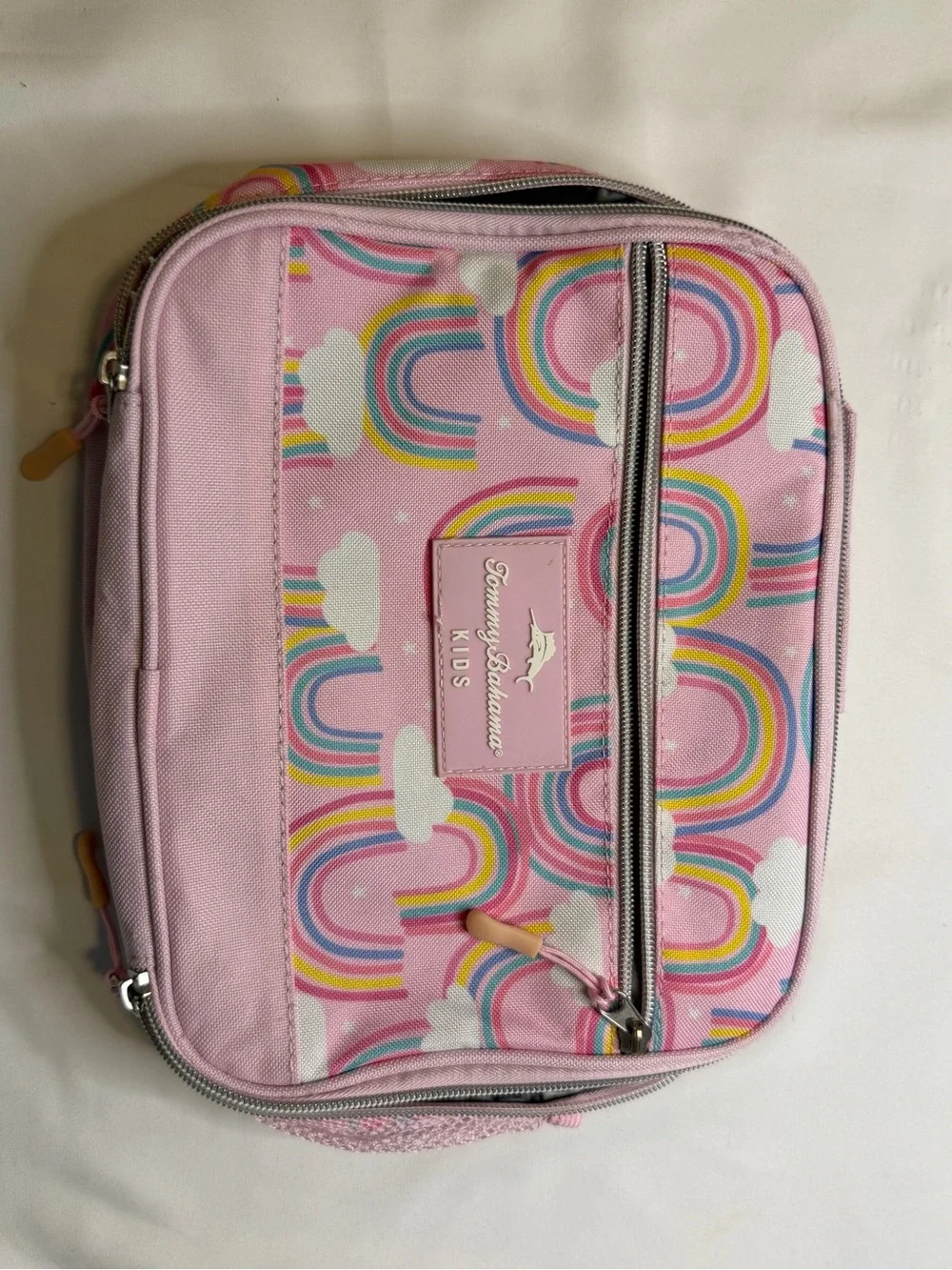 Tommy Bahama Kids Pink Rainbow Print Lunch Tote